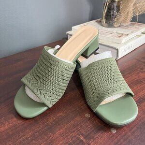 Sage Green Sandal Heels - Womens Size *